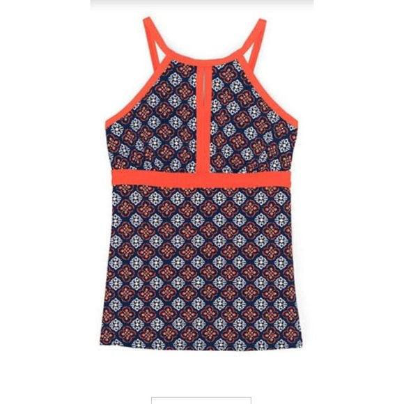 Lands' End Swim New Lands End Keyhole Tankini Top Blue Sea Poshmark